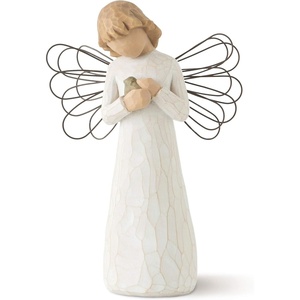 image:imageWillow Tree Angel of Healing Sculpted HandPainted Figure  Angel Holding a BlueGray Bird Comfort and Healing Gift Cast from a Susan Lordi Original Carving Includes Enclosure Card