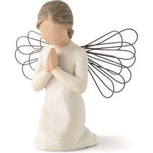 image:imageWillow Tree Angel of Prayer Sculpted HandPainted Figure  Kneeling Angel With Hands in Prayer Baptism and Communion Gift Cast from a Susan Lordi Original Carving