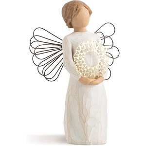 image:imageWillow Tree Bright Star Angel Sculpted HandPainted Figure  Symbol of Protection Guidance and Comfort Cast from a Susan Lordi Original Carving Keepsake with Enclosure CardBright Star Angel