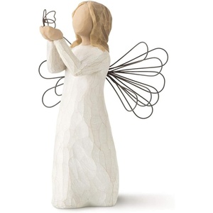 image:imageWillow Tree Bright Star Angel Sculpted HandPainted Figure  Symbol of Protection Guidance and Comfort Cast from a Susan Lordi Original Carving Keepsake with Enclosure CardAngel of Freedom
