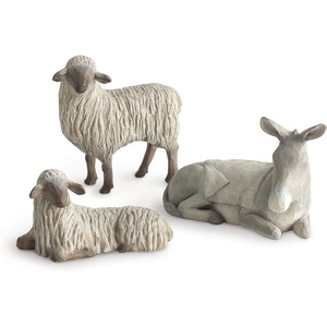 image:imageWillow Tree Gentle Animals of the Stable HandPainted Figures 3Piece Set  Extends the Willow Tree Nativity Scene Designed by Artist Susan Lordi Heirloom Keepsake Display on Shelf or TableModern