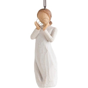 image:imageWillow Tree Just for You Ornament Sculpted HandPainted Figure  Celebrating Friendship and Sentiment Cast from a Susan Lordi Original Carving Cast Resin Keepsake Ready to HangLots of Love
