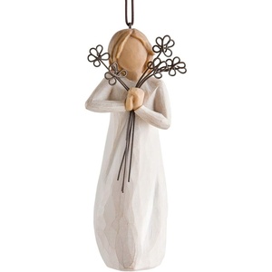 image:imageWillow Tree Just for You Ornament Sculpted HandPainted Figure  Celebrating Friendship and Sentiment Cast from a Susan Lordi Original Carving Cast Resin Keepsake Ready to HangWarm Embrace