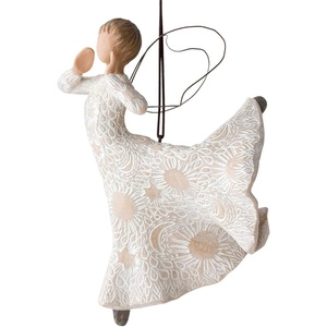 image:imageWillow Tree Just for You Ornament Sculpted HandPainted Figure  Celebrating Friendship and Sentiment Cast from a Susan Lordi Original Carving Cast Resin Keepsake Ready to HangFriendship