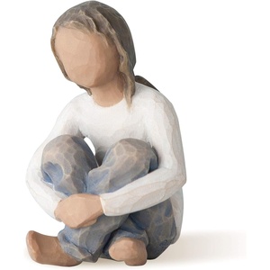 image:imageWillow Tree Kindness Girl Sculpted HandPainted Figure  Celebrates a Childs Spirit Family Grouping Keepsake Cast from a Susan Lordi Original Carving Includes Enclosure CardDarker Skin Tones  Hair Color