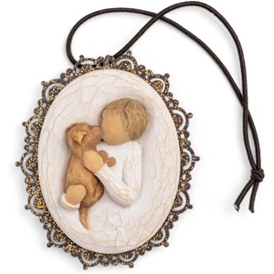 image:imageWillow Tree Kindness boy MetalEdged Ornament Sculpted HandPainted Bas ReliefKindness boy