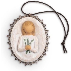 image:imageWillow Tree Kindness boy MetalEdged Ornament Sculpted HandPainted Bas ReliefRemembrance