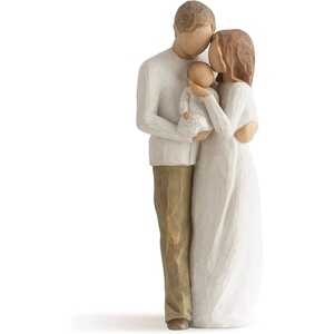 image:imageWillow Tree Our Gift Figure HandPainted Couple Newborn Shelf Decor  HandPainted Resin Figurine Sculpted by Artist Susan Lordi Celebrates Loving Family Relationships Family GroupingMotherDaughter