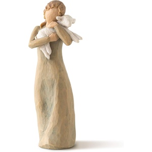 image:imageWillow Tree Peace on Earth Sculpted HandPainted Figure  Part of the Willow Tree Nativity Collection Designed by Artist Susan Lordi Heirloom Keepsake Display on Shelf or MantelZampognaro Shepherd with Bagpipe