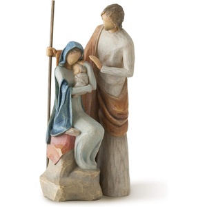image:imageWillow Tree Peace on Earth Sculpted HandPainted Figure  Part of the Willow Tree Nativity Collection Designed by Artist Susan Lordi Heirloom Keepsake Display on Shelf or MantelShelter for The Holy Family