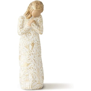 image:imageWillow Tree Quietly Sculpted HandPainted Figure  Cast from a Susan Lordi Original Carving Gift Offering Comfort Peace Support and Inner Strength Includes Enclosure CardTapestry