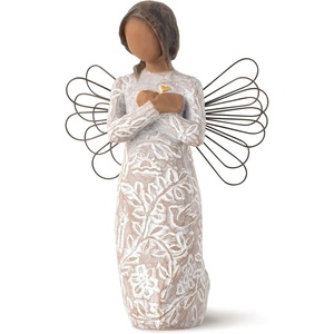 image:imageWillow Tree Sign for Love Angel Sculpted HandPainted Figure  Offering Comfort Healing Love and Caring Cast from a Susan Lordi Original Carving Keepsake with Enclosure CardAngel of Caring