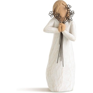 image:imageWillow Tree The Quilt Sculpted HandPainted Figure  Cast from a Susan Lordi Original Carving Heartfelt Gift Expressing Love and Warmth Display on Shelf Table or MantelFriendship