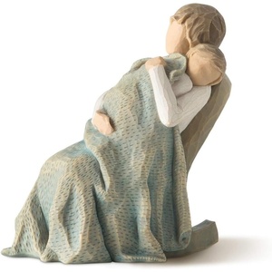 image:imageWillow Tree The Quilt Sculpted HandPainted Figure  Cast from a Susan Lordi Original Carving Heartfelt Gift Expressing Love and Warmth Display on Shelf Table or MantelAntique