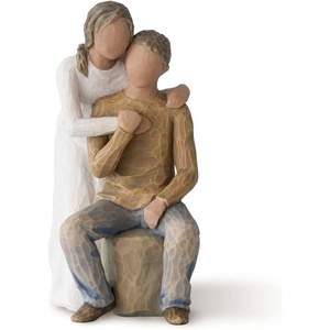 image:imageWillow Tree You and Me Sculpted HandPainted Figure  Cast from a Susan Lordi Original Carving Expression of Love and Caring Display on Shelf Table or Mantel Fitted Gift BoxYou and Me Dark