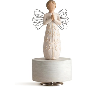 image:imageWillow Tree a Tree a Prayer Musical Plays Amazing Grace Gift for Baptism First Communion or Confirmation an Expression of Comfort Hope and Healing Sculpted HandPainted Rotating Musical Figure  Plays a Melody Designed by Artist Susan Lordi Sentiment on Enclosure Card Ready to Display on Shelf or Table
