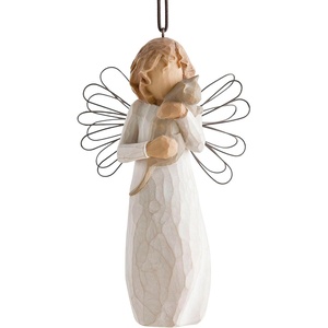 image:imageWillow Tree with affection Ornament I Love Our Friendship A Gift to Celebrate Pet Adoption for Animal Lovers and Cat Owners Sculpted HandPainted Angel Figure