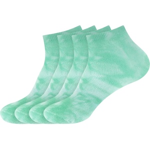 image:imageWomens Rayon from Bamboo Fiber Colored Sports Superior Wicking Athletic Ankle Socks  4 Pair Value PackTie Dye Green