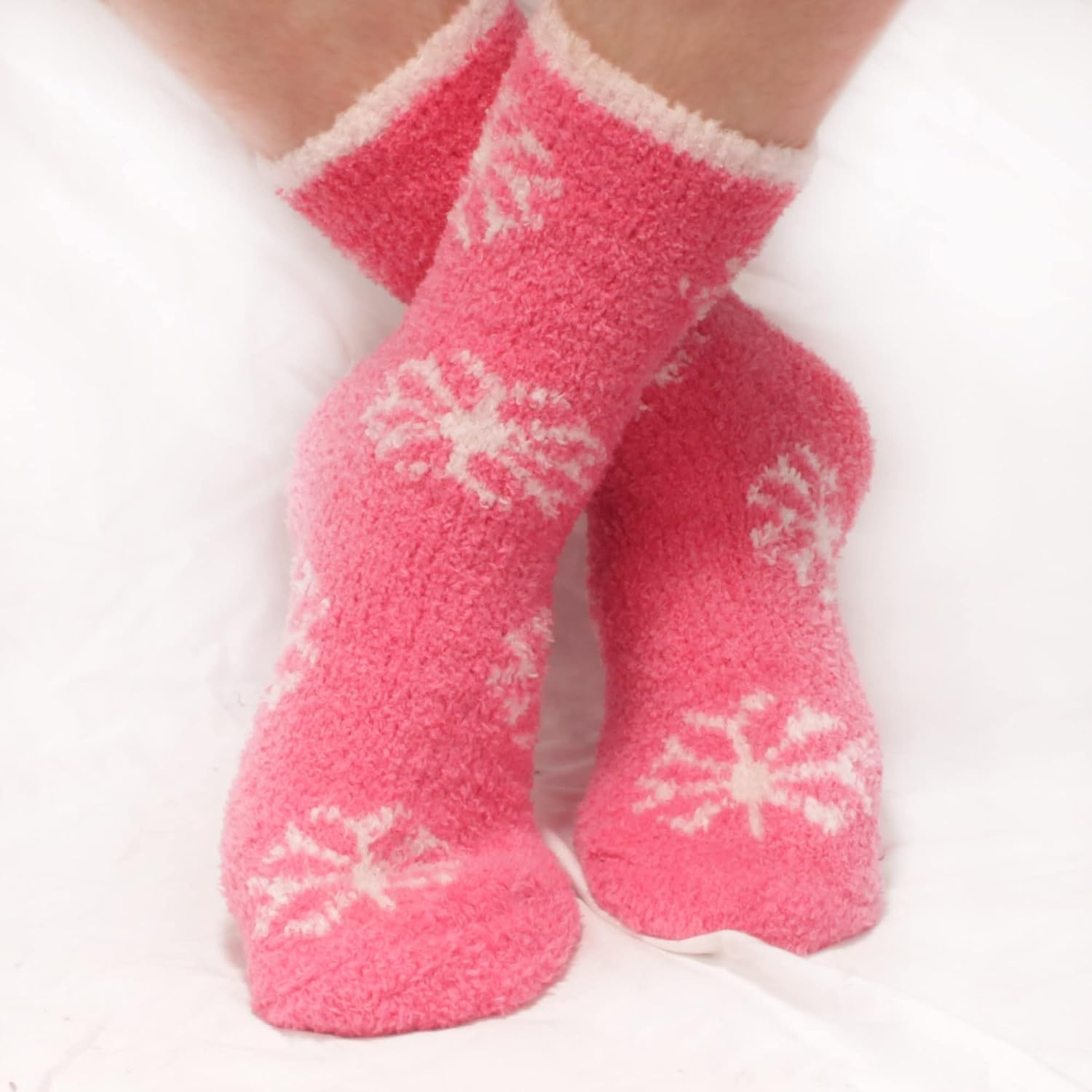 image:imageBambooMN Colorful Fuzzy Socks  Assorted Super Soft Warm Microfiber Comfy Home Socks  Value PackAssortment 6b