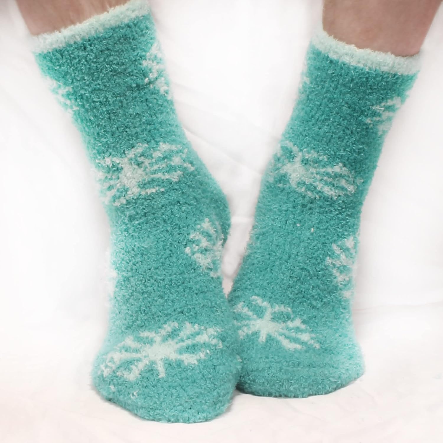 image:imageBambooMN Colorful Fuzzy Socks  Assorted Super Soft Warm Microfiber Comfy Home Socks  Value PackAssortment 6c
