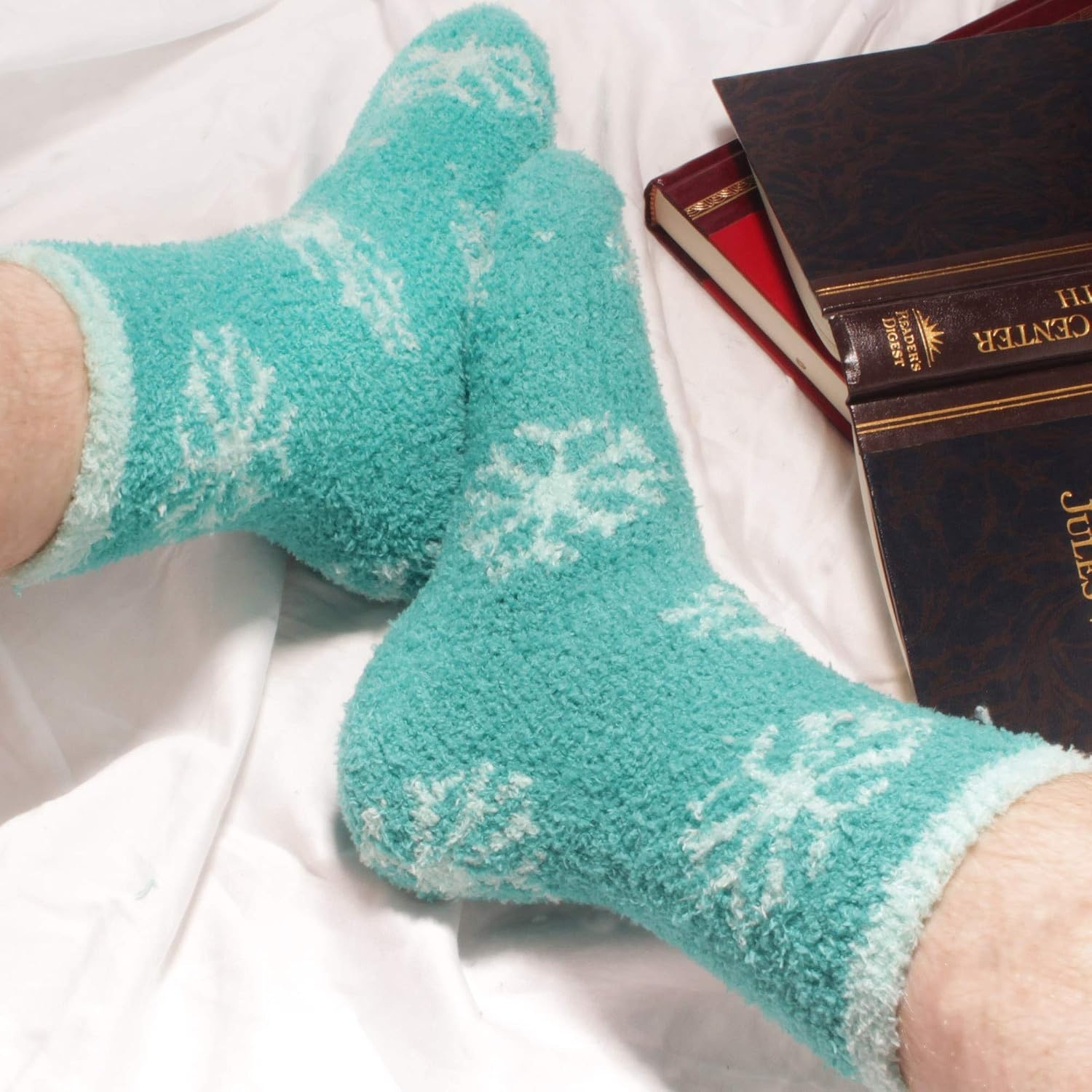 image:imageBambooMN Colorful Fuzzy Socks  Assorted Super Soft Warm Microfiber Comfy Home Socks  Value PackAssortment 6c