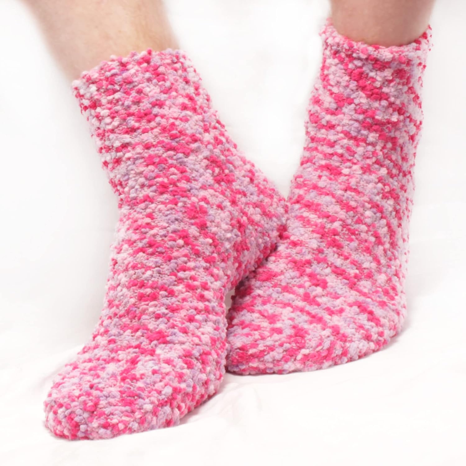 image:imageBambooMN Colorful Fuzzy Socks  Assorted Super Soft Warm Microfiber Comfy Home Socks  Value PackAssortment A3