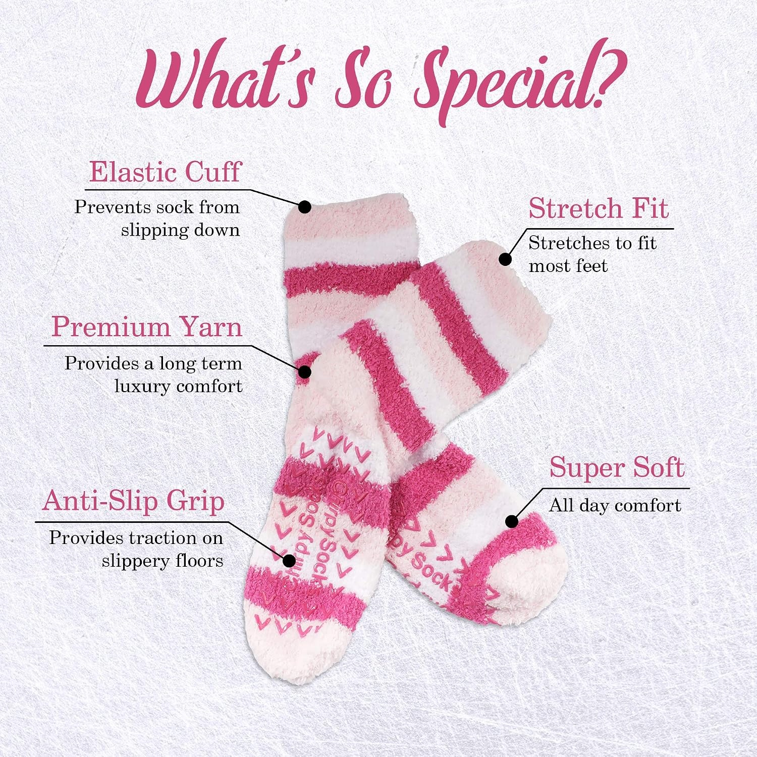 image:imageBambooMN Colorful Fuzzy Socks  Assorted Super Soft Warm Microfiber Comfy Home Socks  Value PackAssortment S12a