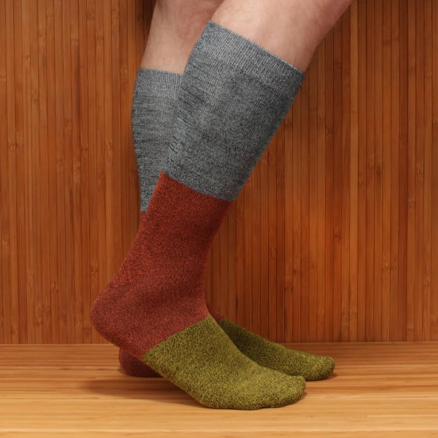 image:imageBambooMN Mens Rayon from Bamboo Fiber Classic Vintage Style Ultra Style Crew Ankle Socks Assortment PacksAssortment 8a