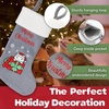 image:imageBambooMN 18 Classic Embroidered Sequined Christmas Stocking  Snowman  3 Units03 Owl