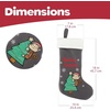 image:imageBambooMN 18 Classic Embroidered Sequined Christmas Stocking  Snowman  3 Units18 Monkey Business