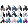 image:imageBambooMN Adult Patterned Plush Home Travel NonSlip SlipOn Slippers10 Colorful Dots