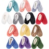 image:imageBambooMN Adult Soft Touch Tufted NonSlip SlipOn Lined Indoor Travel Cozy House Slippers07 Black