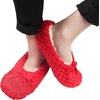 image:imageBambooMN Adult Soft Touch Tufted NonSlip SlipOn Lined Indoor Travel Cozy House Slippers08 Red
