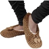 image:imageBambooMN Adult Soft Touch Tufted NonSlip SlipOn Lined Indoor Travel Cozy House Slippers11 Brown