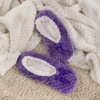 image:imageBambooMN Adult Soft Touch Tufted NonSlip SlipOn Lined Indoor Travel Cozy House Slippers14 Lilac Spray