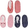 image:imageBambooMN Adult Women Soft Warm Cozy Fancy Yarn Slippers NonSlip Lined Socks Indoor Comfy House Travel SlippersAnimal B