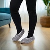 image:imageBambooMN Adult Women Soft Warm Cozy Fancy Yarn Slippers NonSlip Lined Socks Indoor Comfy House Travel SlippersCozy 3b