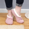 image:imageBambooMN Adult Women Soft Warm Cozy Fancy Yarn Slippers NonSlip Lined Socks Indoor Comfy House Travel SlippersFancy B