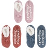 image:imageBambooMN Adult Women Soft Warm Cozy Fancy Yarn Slippers NonSlip Lined Socks Indoor Comfy House Travel SlippersFancy B