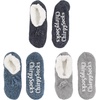 image:imageBambooMN Adult Women Soft Warm Cozy Fancy Yarn Slippers NonSlip Lined Socks Indoor Comfy House Travel SlippersFancy a