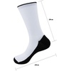 image:imageBambooMN Blank Sublimation Socks  Performance Crew Socks  12 PairsBlack Sole  Crew