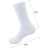 image:imageBambooMN Blank Sublimation Socks  Performance Crew Socks  12 PairsWhite  Crew