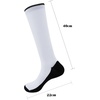 image:imageBambooMN Blank Sublimation Socks Crew and Knee High Socks  4 PairsBlack Sole  Knee High