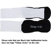image:imageBambooMN Blank Sublimation Socks Crew and Knee High Socks  4 PairsBlack Sole  Knee High