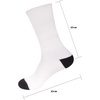 image:imageBambooMN Blank Sublimation Socks Crew and Knee High Socks  4 PairsBlack Toe and Heel  Crew