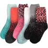 image:imageBambooMN Colorful Fuzzy Socks  Assorted Super Soft Warm Microfiber Comfy Home Socks  Value PackAssortment B