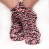 image:imageBambooMN Colorful Fuzzy Socks  Assorted Super Soft Warm Microfiber Comfy Home Socks  Value PackAssortment Kd