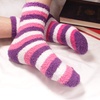 image:imageBambooMN Colorful Fuzzy Socks  Assorted Super Soft Warm Microfiber Comfy Home Socks  Value PackAssortment S1
