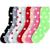 image:imageBambooMN Colorful Fuzzy Socks  Assorted Super Soft Warm Microfiber Comfy Home Socks  Value PackPolka Dot 8c
