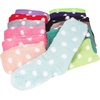 image:imageBambooMN Colorful Fuzzy Socks  Assorted Super Soft Warm Microfiber Comfy Home Socks  Value PackPolka Dot Assortment F